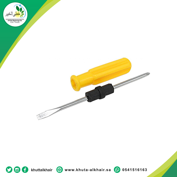 مفك اصفر وجهين