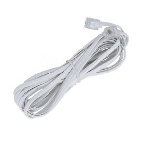 توصيلة سلك تليفون ابيض 20 ياردة